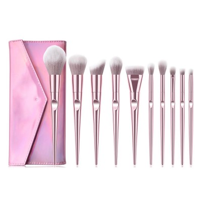 Pink custom makeup brush set professional luxury private label makeup brush set